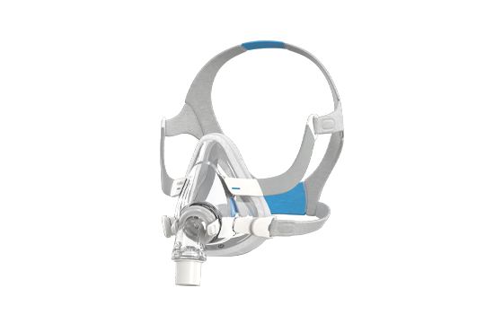 AirTouch F20 comfortable full face mask for respiratory therapy magnets Resmed