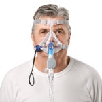 Quattro-Air-non-vented-full-face-mask-worn-by-patient-resmed